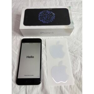 Apple iPhone 6 Space Gray Unlocked 16GB Smartphone with Box and Stickers